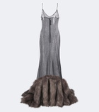 David Koma Sequined gown