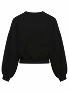 Fiorucci Print Cropped Sweatshirt