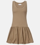 Velvet Isla cotton-blend poplin minidress