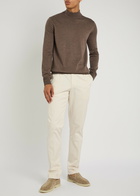 Aurélien Urban Stretch-cotton Trousers Beige