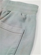 John Elliott - LA Slim-Fit Tapered Tie-Dyed Cotton-Jersey Sweatpants - Blue