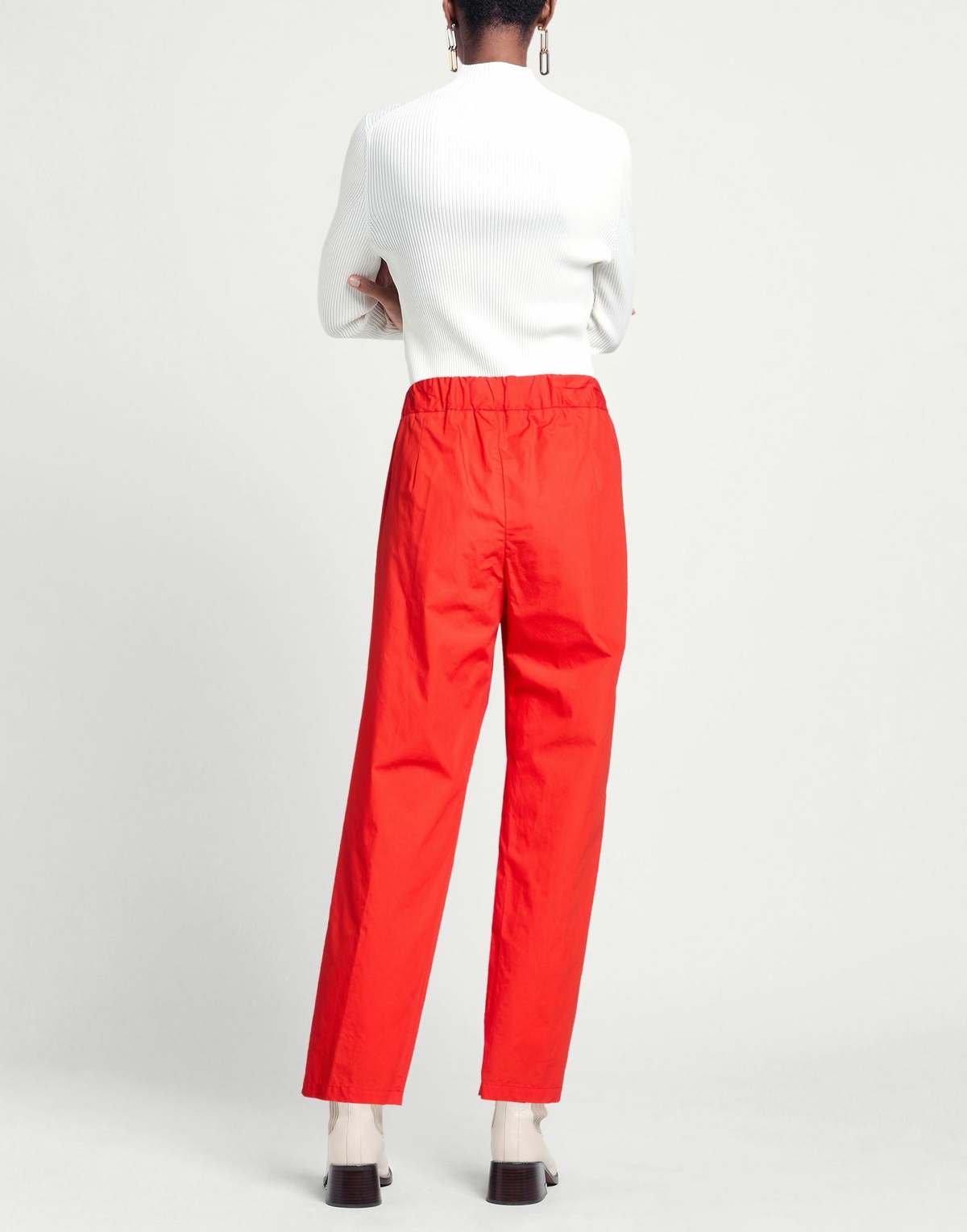 Alessia Santi Womens Pants in Orange