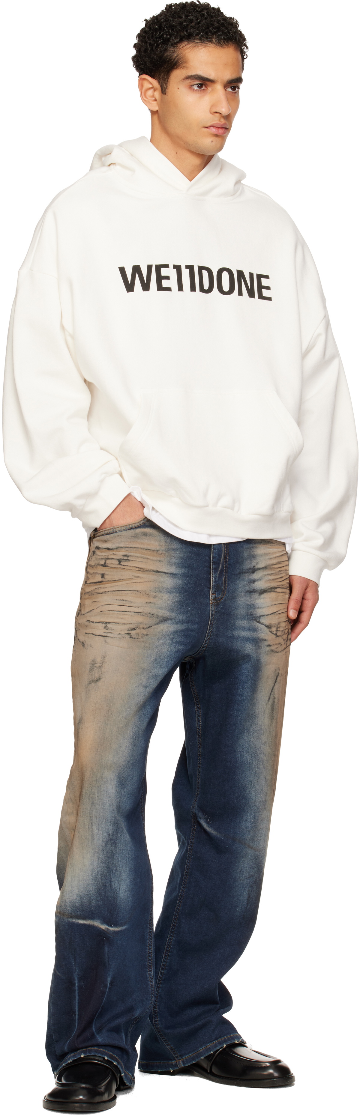 We11done White 'WE11DONE' Hoodie