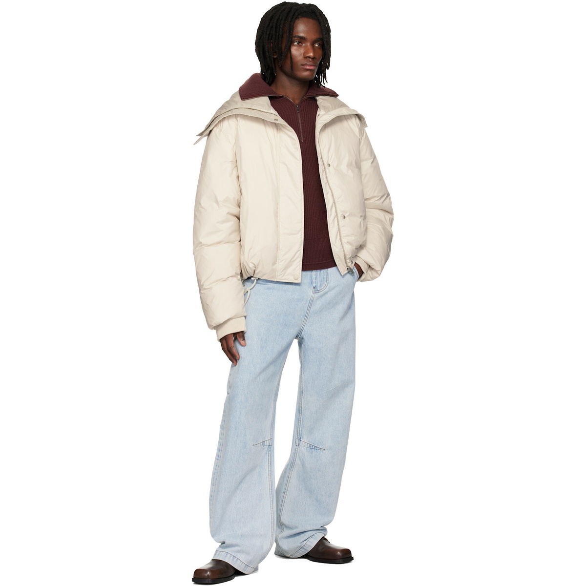 Entire Studios Off-White Kelly Down Jacket