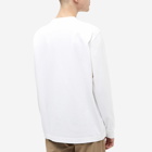 Acne Studios Men's Erwin Long Sleeve Stamp T-Shirt in Optic White