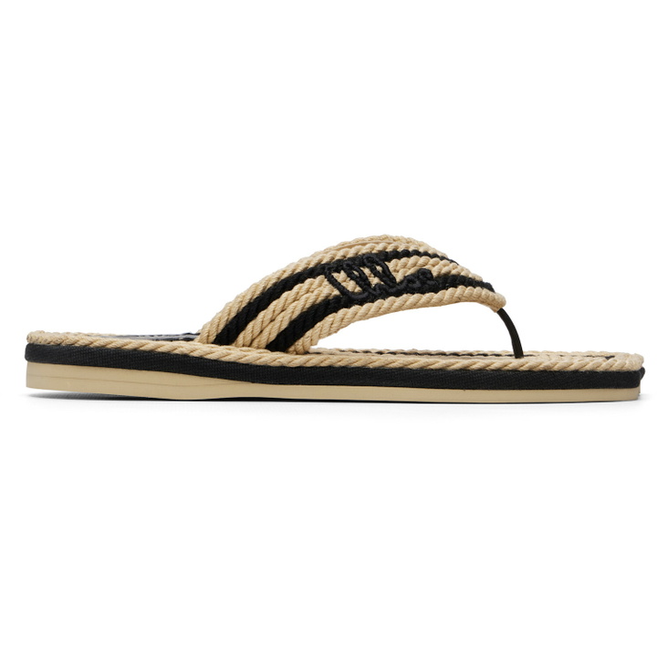 Photo: Chloé Beige & Black 'Chloé Sand' Slides
