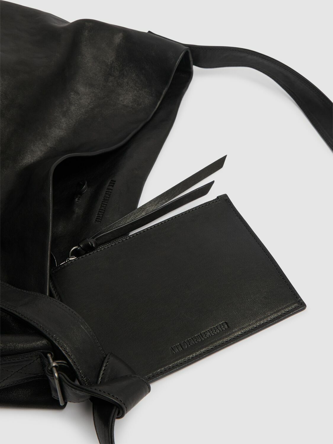 ANN DEMEULEMEESTER Tosh Large Soft Leather Shoulder Bag