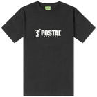 POSTAL Men's Records T-Shirt in Black