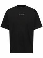 BALENCIAGA - Reflective Logo Cotton T-shirt