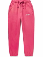 Guess USA - Tapered Cotton-Jersey Sweatpants - Pink