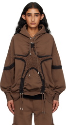 Collina Strada Brown Soft Star Hoodie