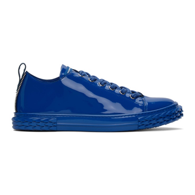 Photo: Giuseppe Zanotti Blue Patent Blabber Sneakers