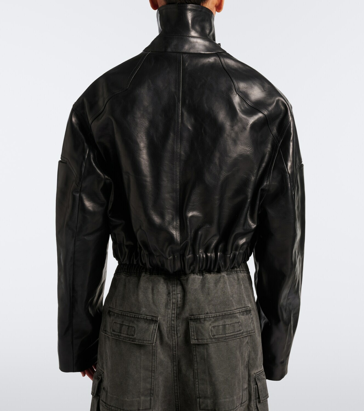 Rick Owens Cropped leather jacket