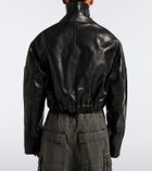 Rick Owens Cropped leather jacket