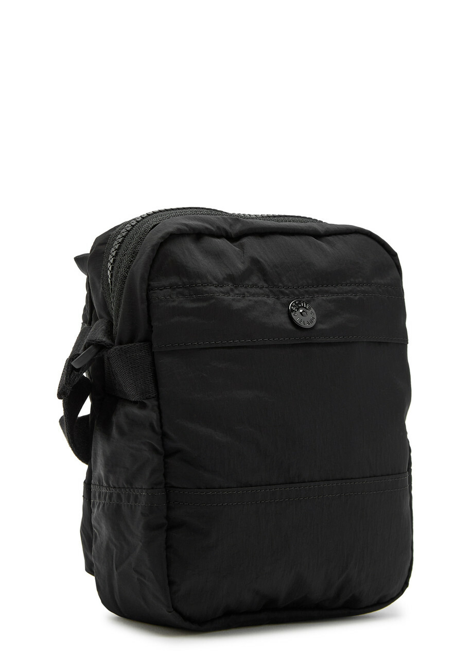 Stone Island Logo-appliquéd Nylon Pouch bag - Black - One Size