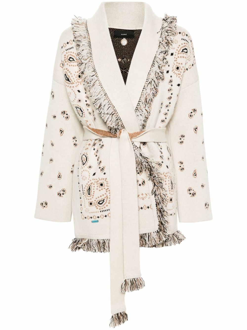 ALANUI - Bandana Cashmere And Linen Blend Cardigan Alanui