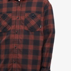 Neighborhood Men's Nel Checked Flannel Shirt in Red