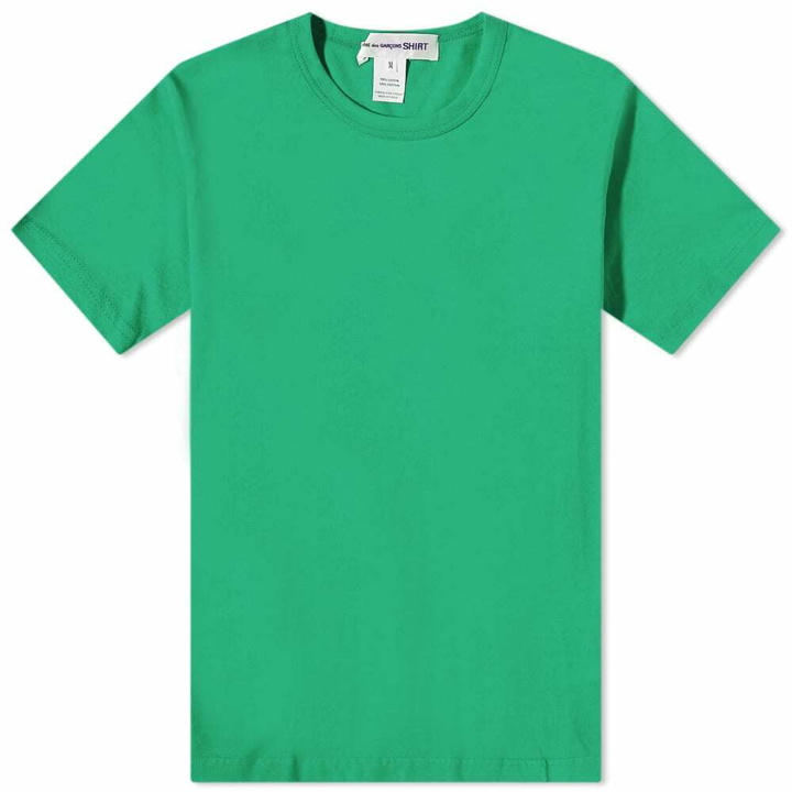 Photo: Comme des Garçons SHIRT Men's Back Logo Tee in Green