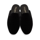Dolce and Gabbana Black Velvet Slip-On Loafers