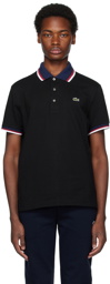 Lacoste Black Striped Polo