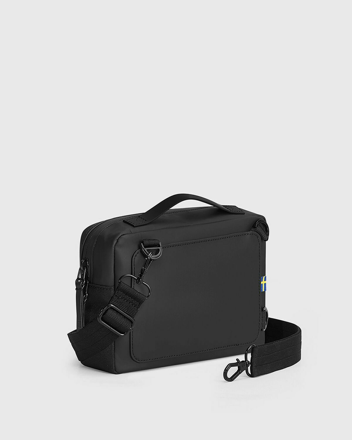 Gaston Luga DÄSH BOX BAG Black Mens Messenger & Crossbody Bag