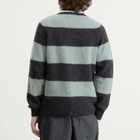 YMC Men's Suedehead Crew Neck Knit Presented by END. in Charcoal/Seaglass