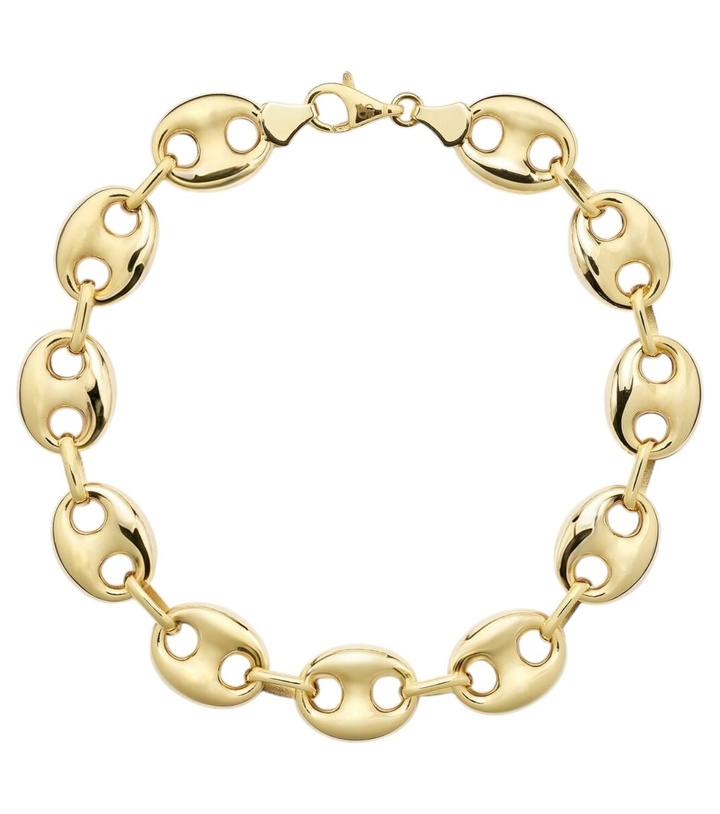 Photo: Stone and Strand Puffed Maritime 14kt gold chain bracelet