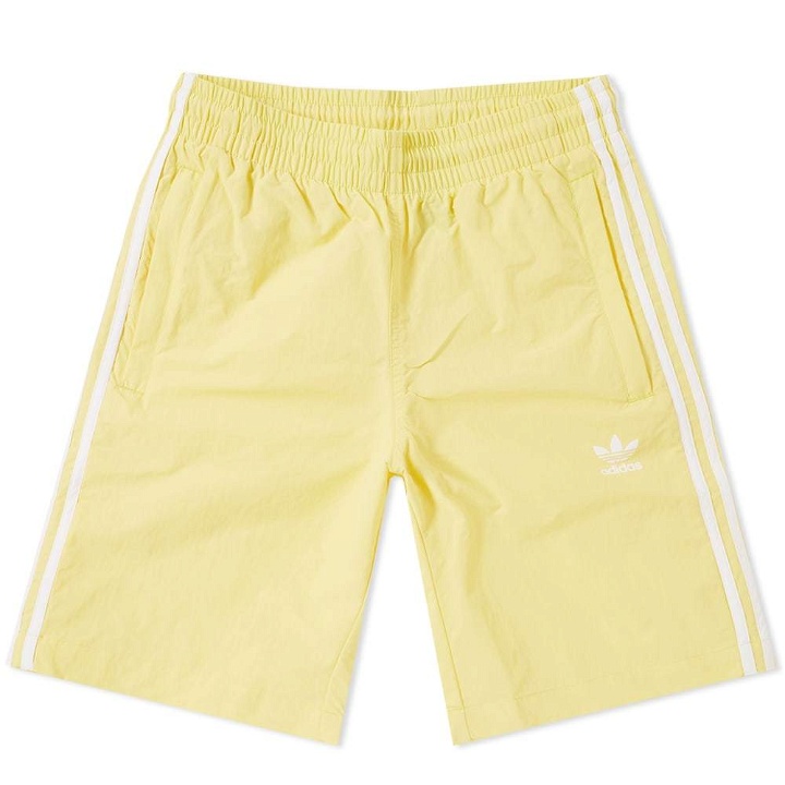 Photo: Adidas 3 Stripe Swim Short Yellow