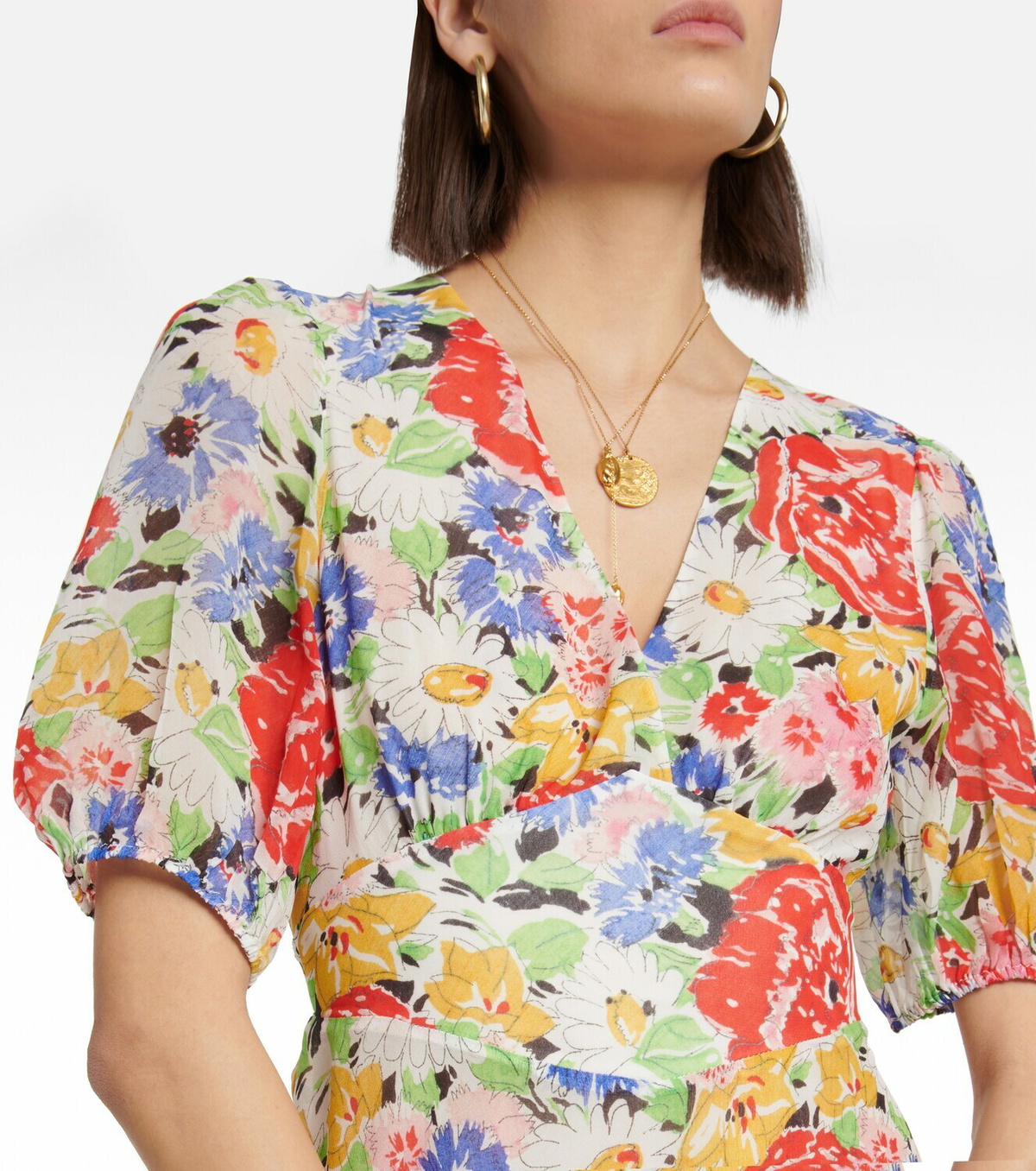 【Rixo】 Corrineフローラルミディドレス Rixo Corrine floral midi dress Rixo