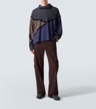 Kiko Kostadinov Raday paneled jersey turtleneck top