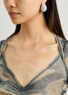Coperni Crystal-embellished Hoop Earrings - Silver - One Size