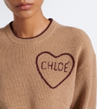 Chloé Logo wool and cashmere sweater