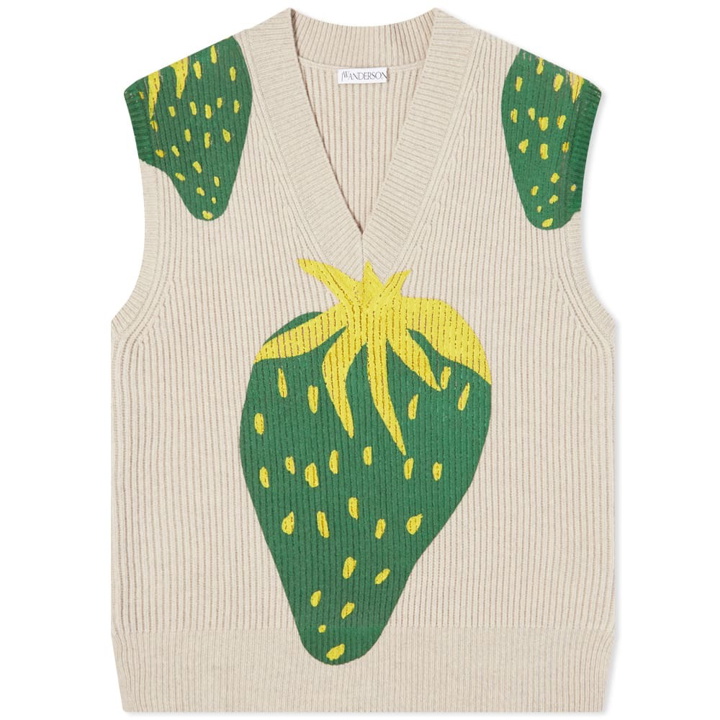 Photo: JW Anderson Strawberry V-Neck Knitted Vest