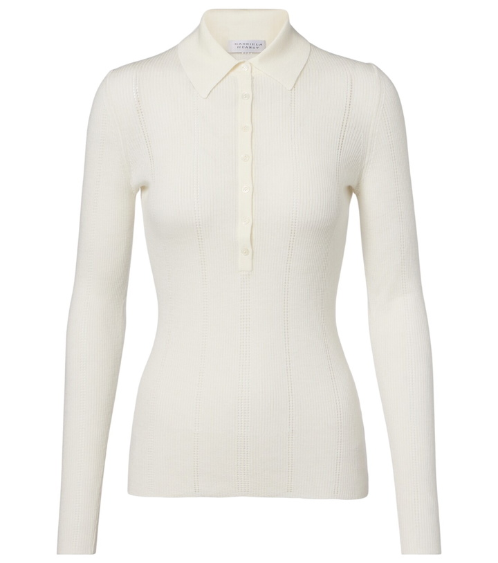 Photo: Gabriela Hearst Sophia wool polo sweater
