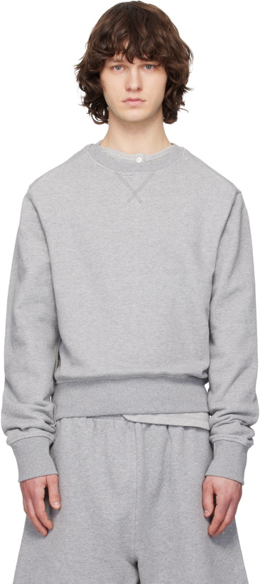 Photo: Entire Studios Gray Pod Crew Sweatshirt