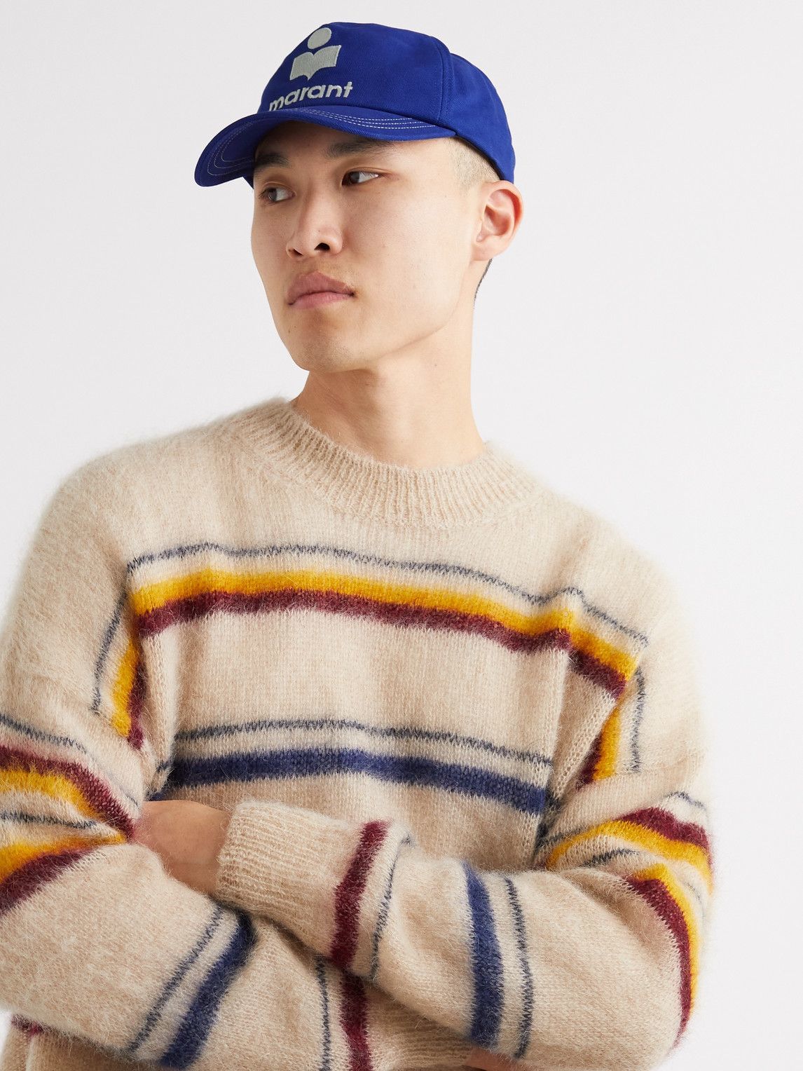 ISABEL MARANT
Tyron Embroidered Canvas Baseball Cap Isabel Marant Tyron Cap in Lilac main image 4
