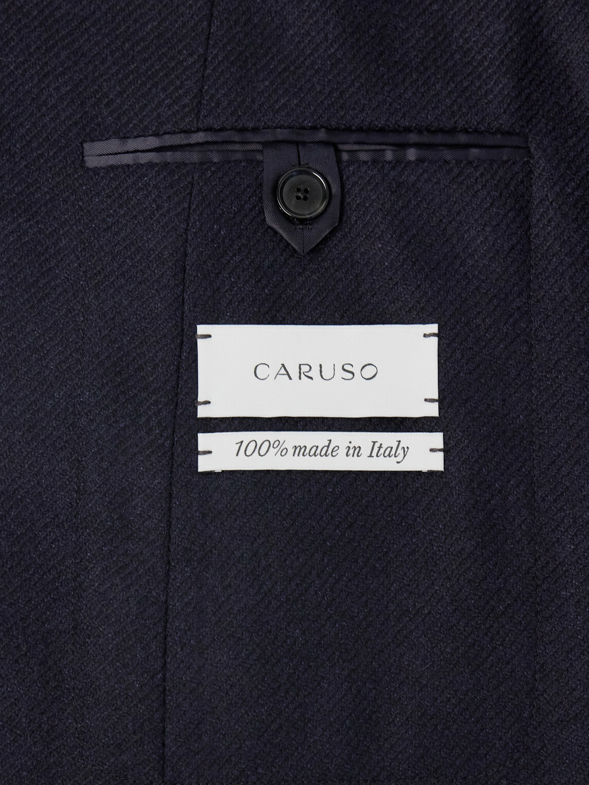 Caruso - Aida Wool and Cashmere-Blend Twill Blazer - Blue