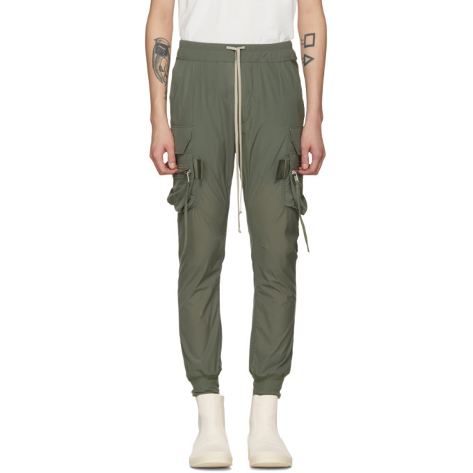 Rick Owens Green Jog Cargo Pants Rick Owens