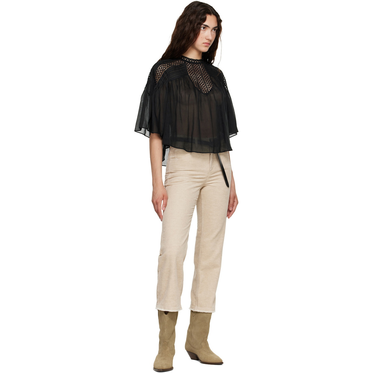Isabel Marant Etoile Black Parina Blouse