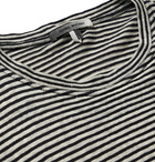 Isabel Marant - Leon Striped Linen and Cotton-Blend Jersey T-Shirt - Black