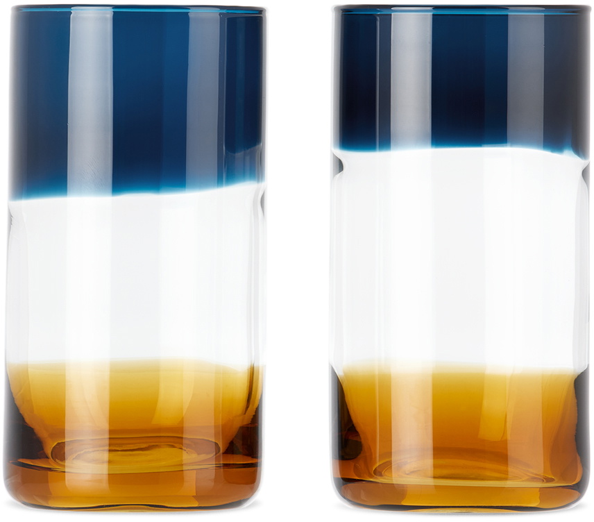 The Conran Shop Blue & Orange Ombre High Ball Set