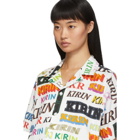 Kirin White and Multicolor Typo Shirt