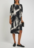 High Prelude Printed Stretch-polyamide Midi Dress Black