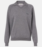 Miu Miu Virgin wool polo sweater