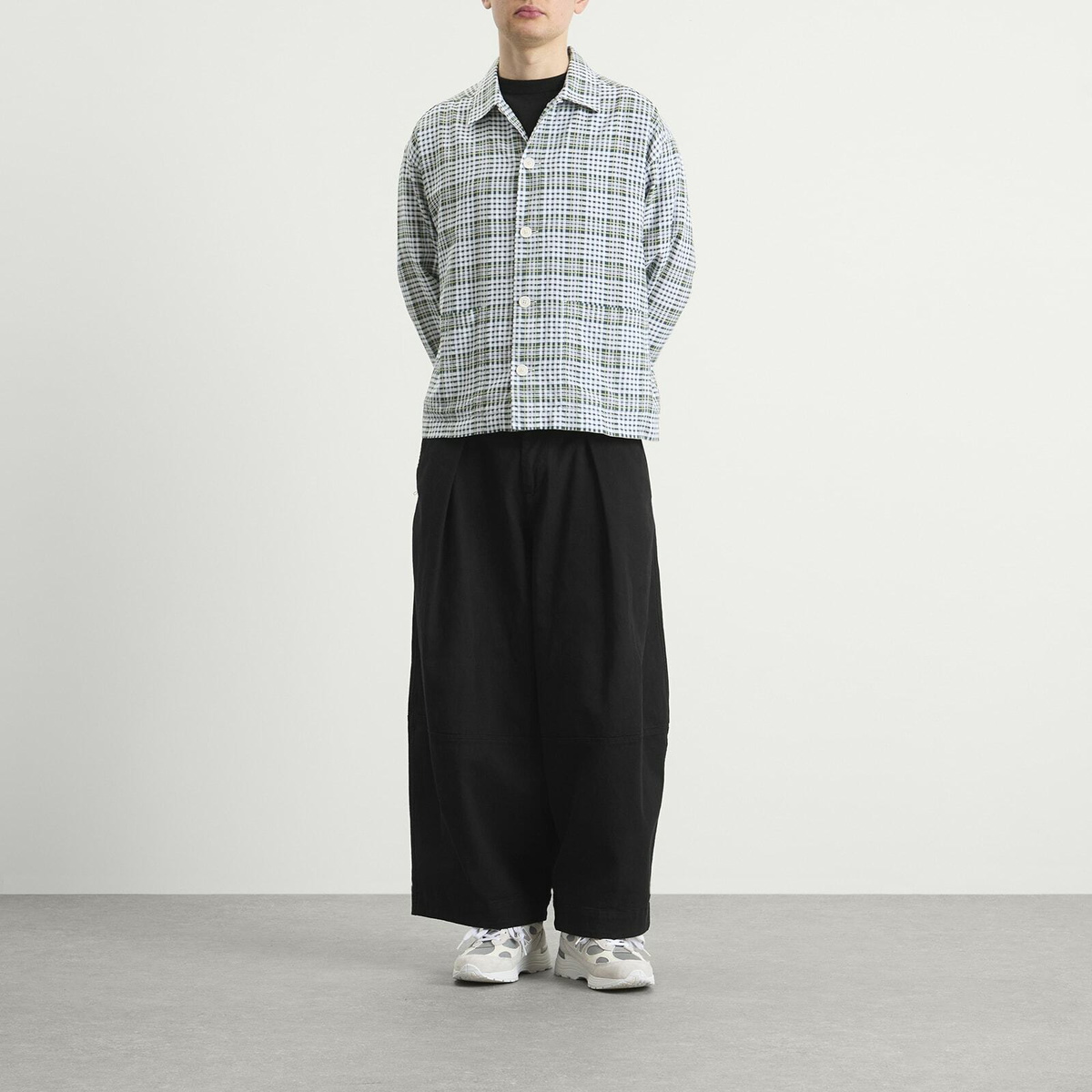 YMC Men's Cotton Check PJ Overshirt in Multi