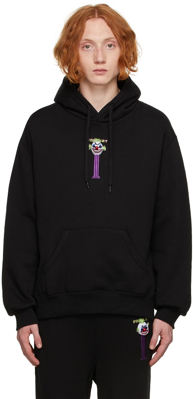 Photo: Doublet Black Puppet Embroidered Hoodie