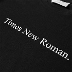 Times New Roman Men's Classic Logo Organic T-Shirt in Black