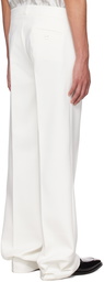 Coperni White Loose Tailored Trousers