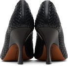 Stella McCartney Black Elsa 90 Woven Heels