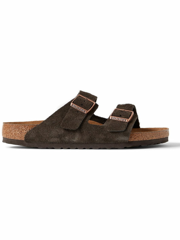 Photo: Birkenstock - Arizona Suede Sandals - Brown